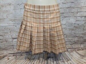 DJT Y2K Skort Brown Plaid Size Small Vintage Skirt